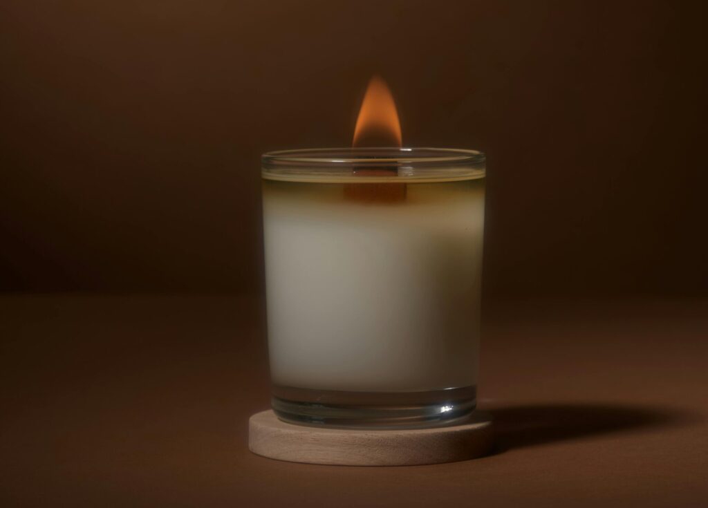 Candle in glass